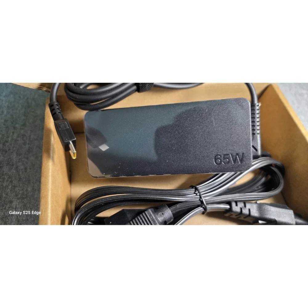 genuine Lenovo Max 65W USB-C AC power adapter